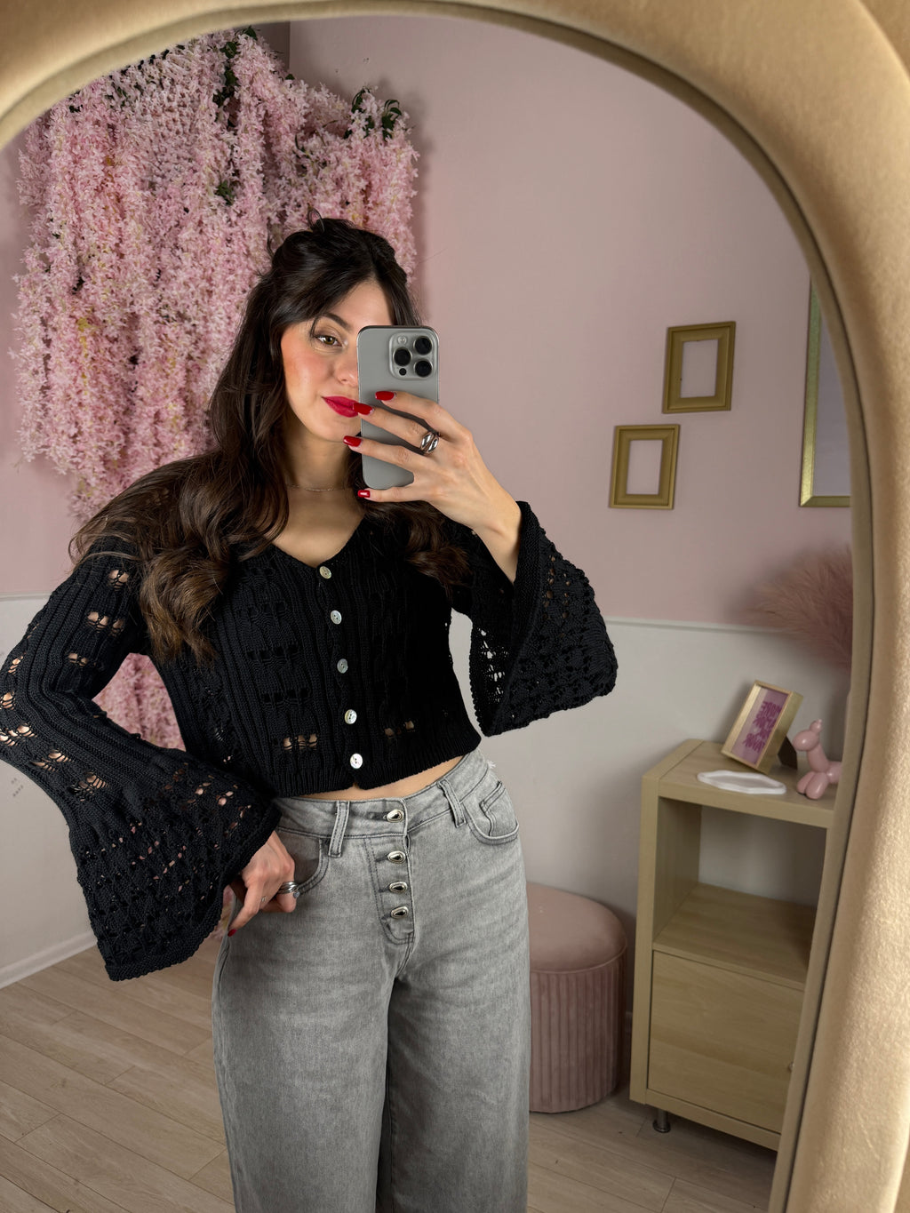 Cardigan Santa Fe corto