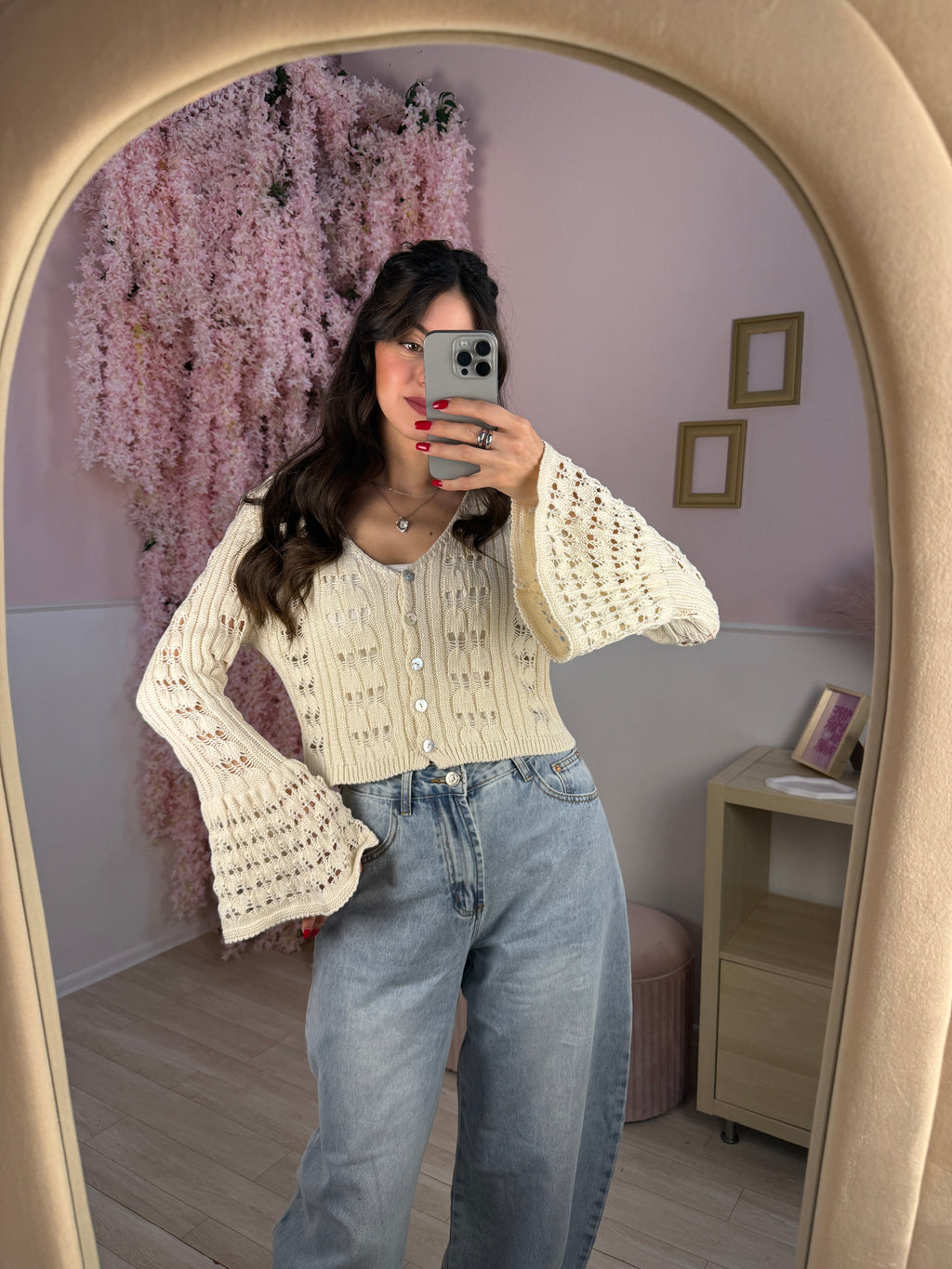 Cardigan Santa Fe corto