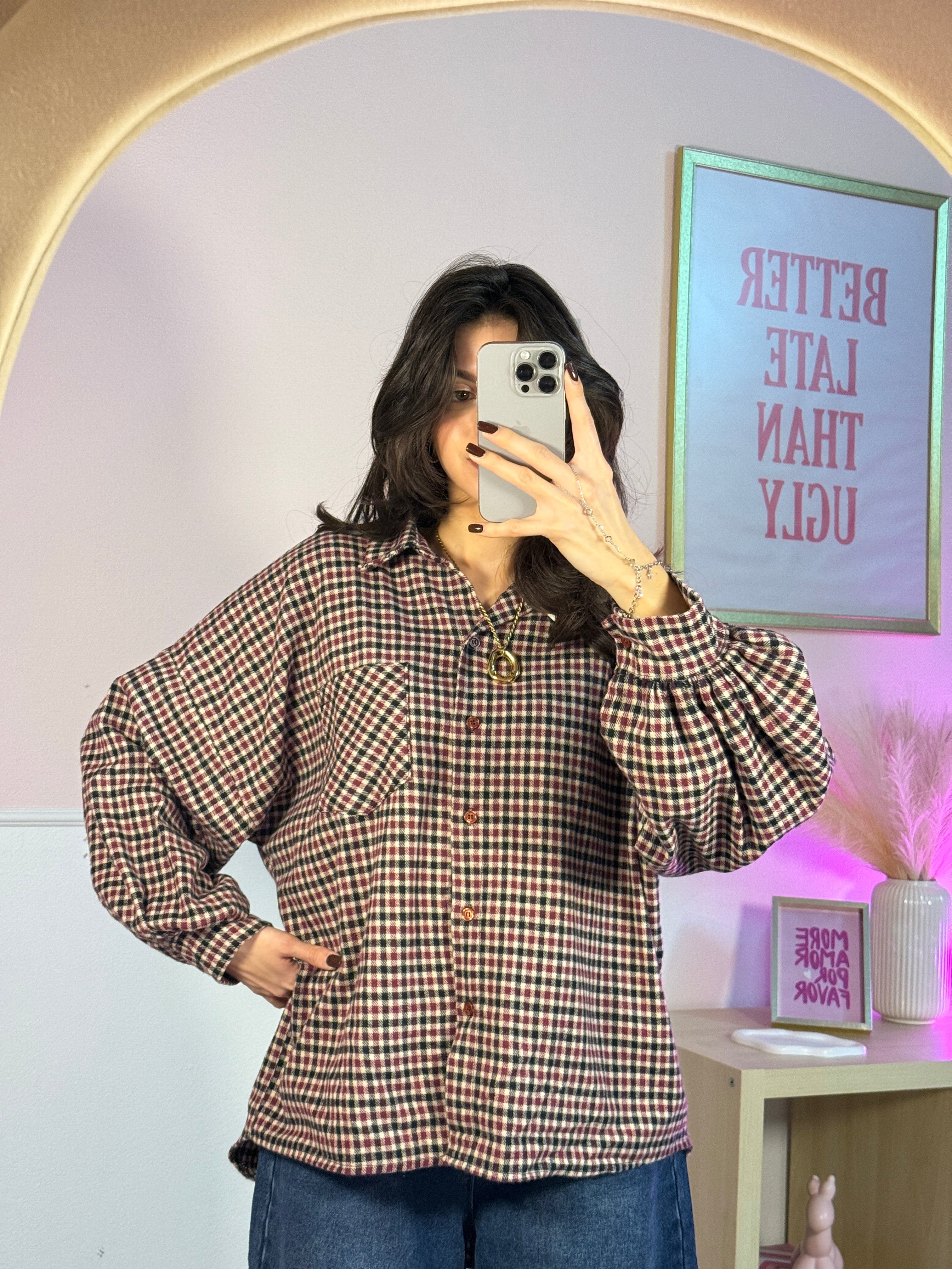 Camicia Nashville variante Bordeaux